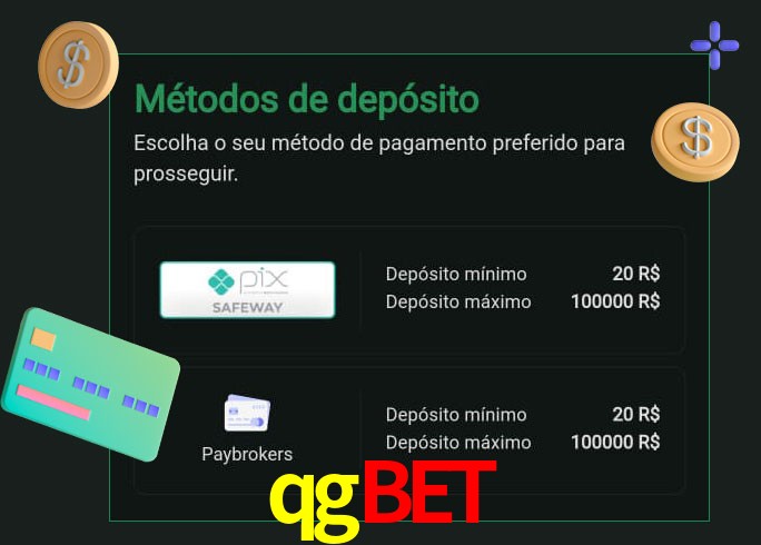 O cassino qgbet oferece uma grande variedade de métodos de pagamento